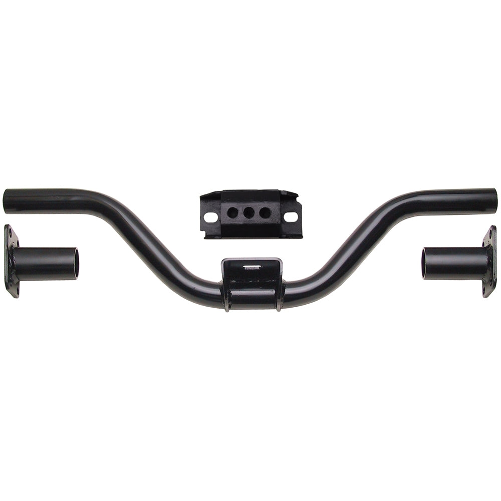 Trans-Dapt Transmission Crossmember - Black - 6 in Drop - 26 in to 36 in Frame Rail Width