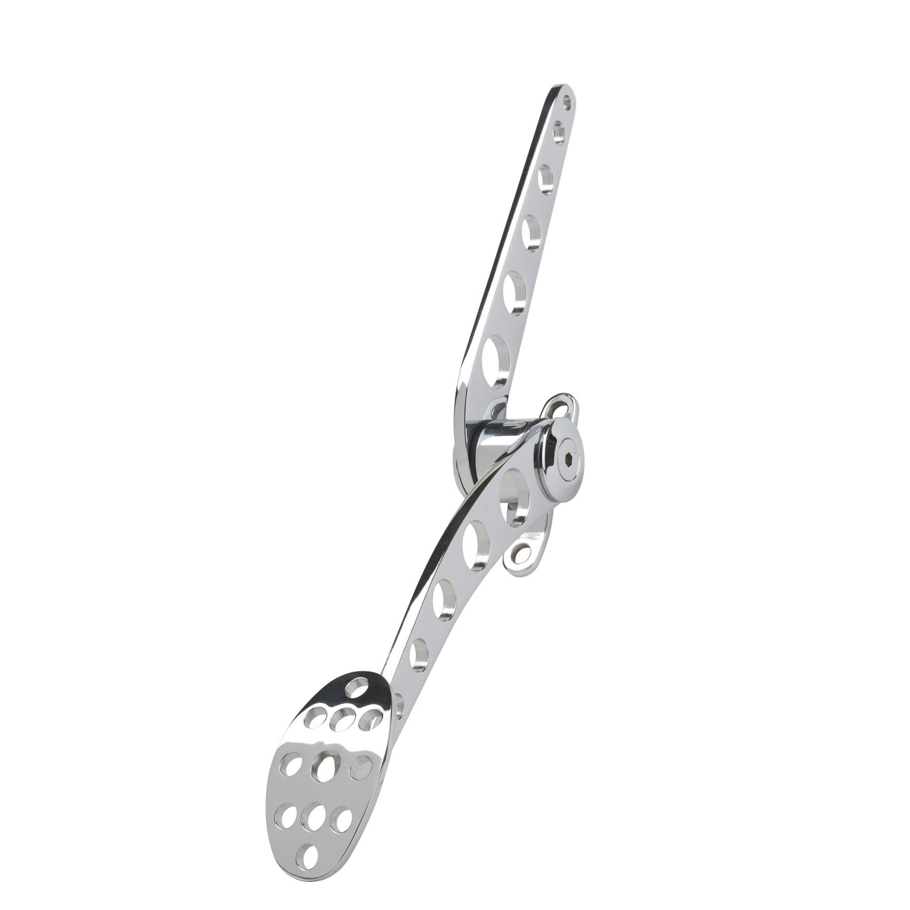 Lokar Lakester Gas Pedal - Gas - Firewall Mount - Steel - Chrome - Universal