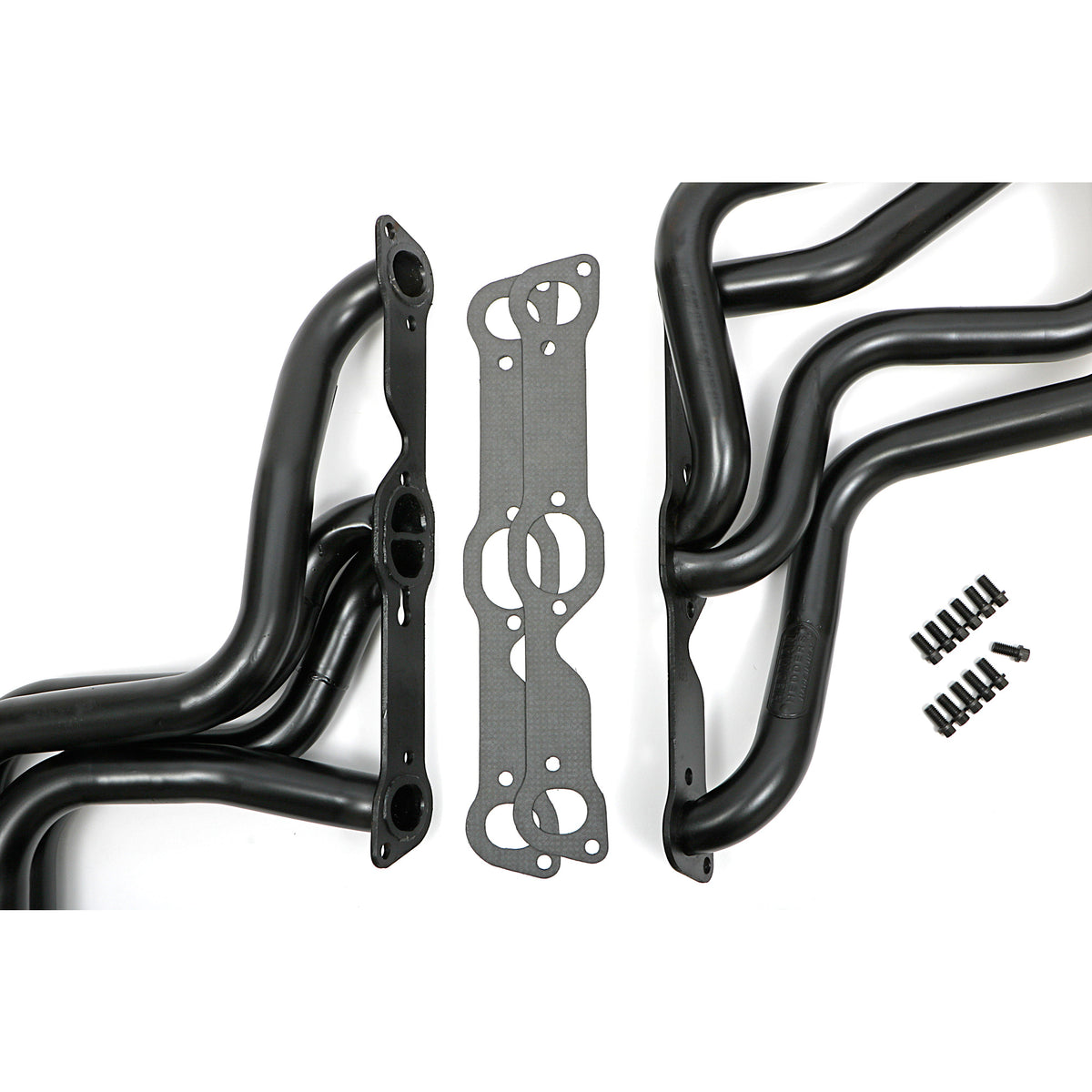 Hedman Hedders Street Headers - 1.75 in Primary - 3 in Collector - Black Paint - Pontiac V8 - A-Body 1964-72 - Pair