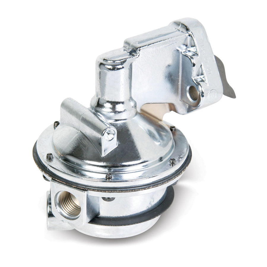 Holley Mechanical Fuel Pump - 170 gph - 8 psi - 8 AN Female O-Ring Inlet / Outlet - Polished - Gas - Small Block Chevy