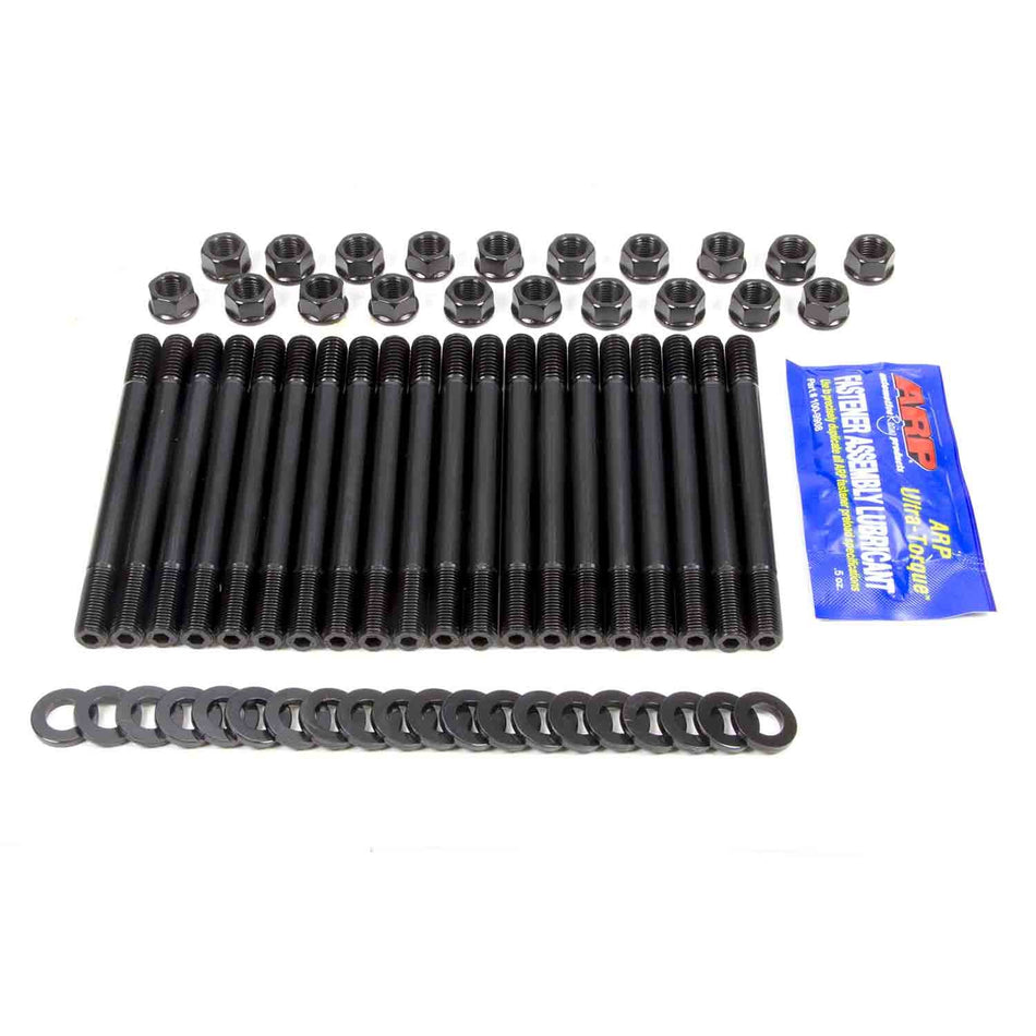 ARP Cylinder Head Stud Kit - 7/16 in Studs - Hex Nuts - Chromoly - Black Oxide - Ford Cleveland / Modified