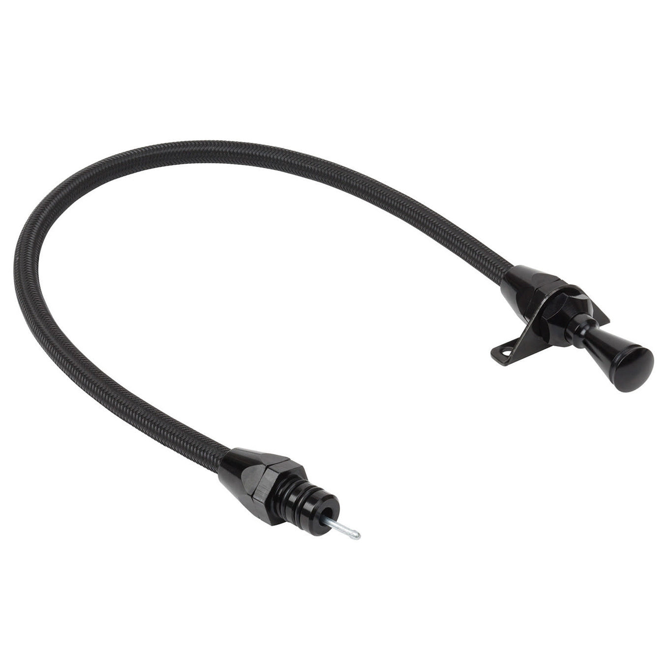 Lokar Midnight Series Hi-Tech Flexible Braided Stainless Transmission Dipstick - GM TH-350/TH-400 Transmission