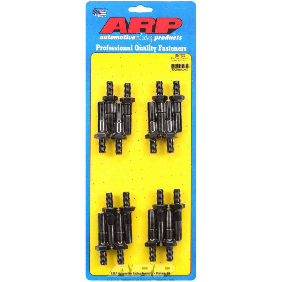 ARP High Performance Series Rocker Arm Stud - 3/8-16 in Base Thread - 7/16-20 in Top Thread - 1.900 in Effective Stud Length - Chromoly - Universal - Set of 16