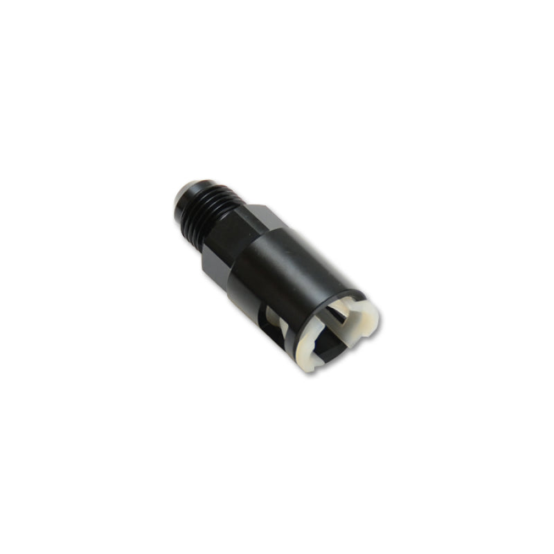 Vibrant Performance Straight 8 AN Male to 3/8 in SAE Female Quick Disconnect Adapter - Black