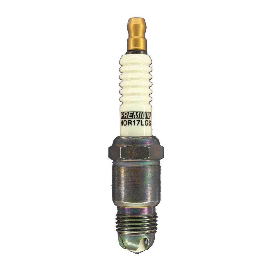 Brisk Premium Racing Spark Plug - 14 mm Thread - 12.7 mm R - Heat Range 17 - Tapered Seat - Resistor