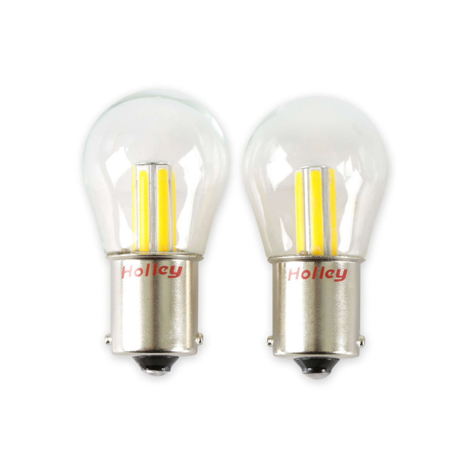 Holley Retrobright LED Turn Signal - Amber - 1156 Style (Pair)