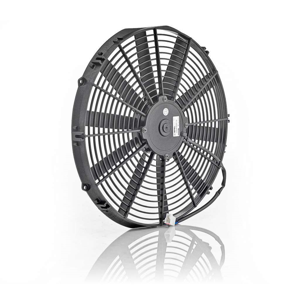 Be Cool Euro Black Thin Line Electric Cooling Fan - 16" Fan
