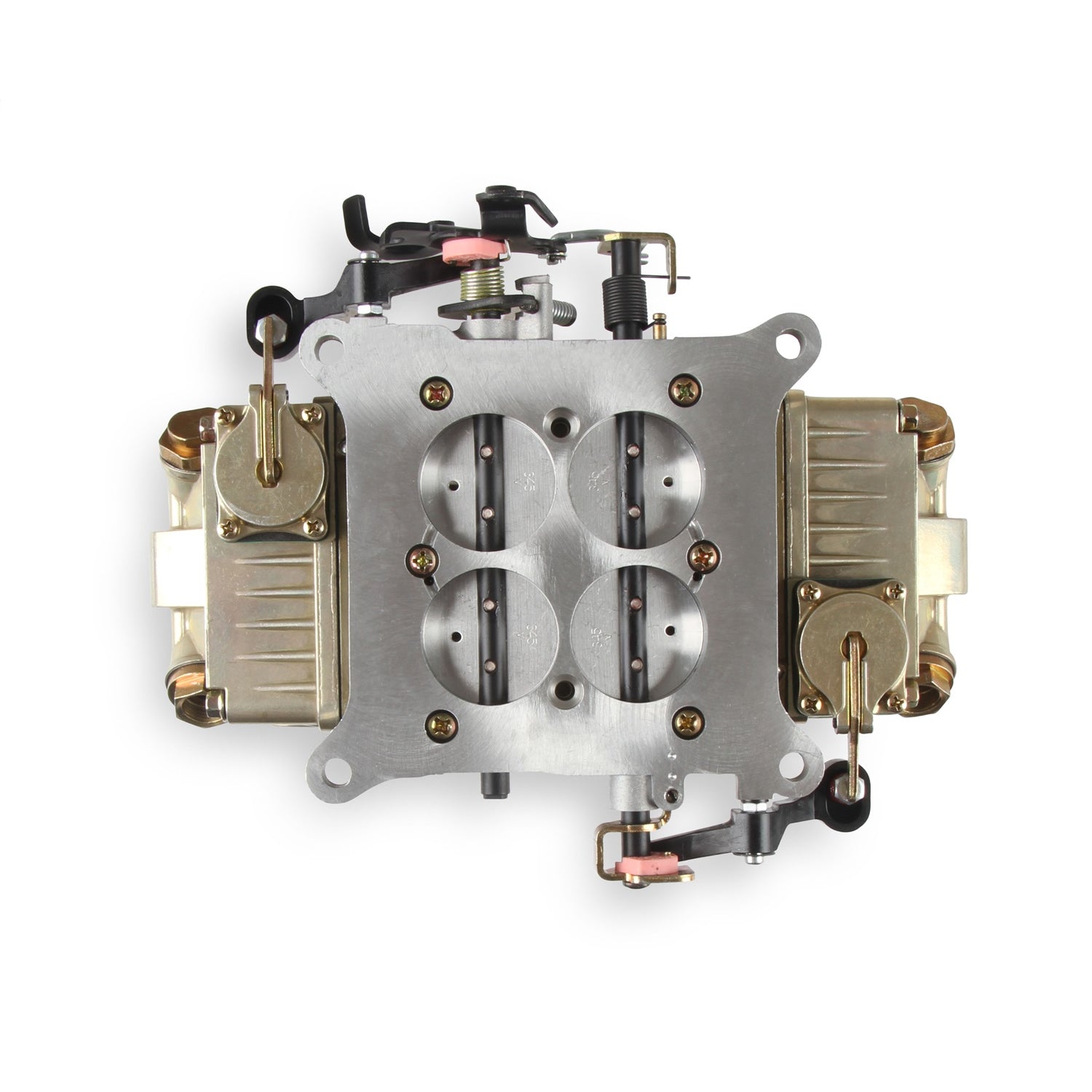 Holley Model 4150 Carburetor - 4-Barrel - 650 CFM - Square Bore - No Choke - Mechanical Secondary - Dual Inlet - Chromate