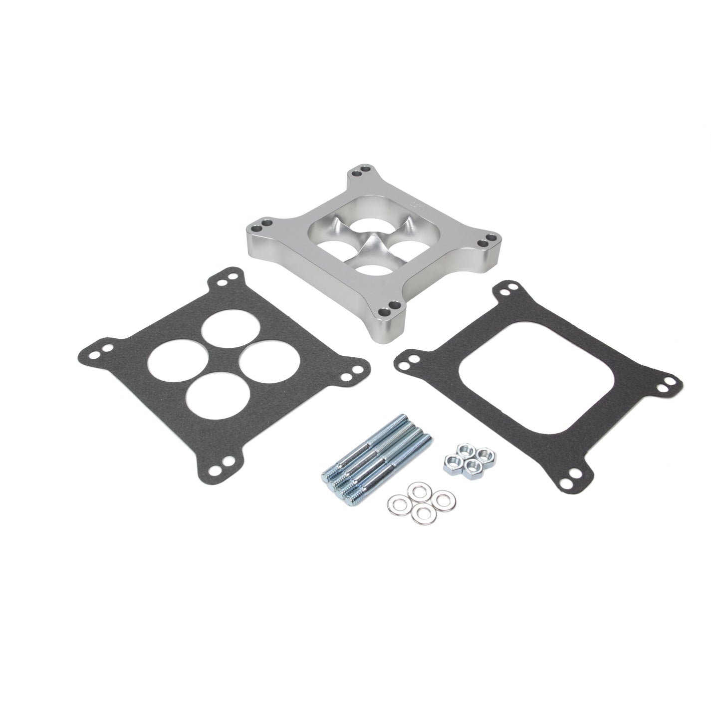 Hamburger's Performance 1" Torque-Flow Billet Aluminum Carburetor Spacer - Holley, AFB 4BBL - 4 Hole