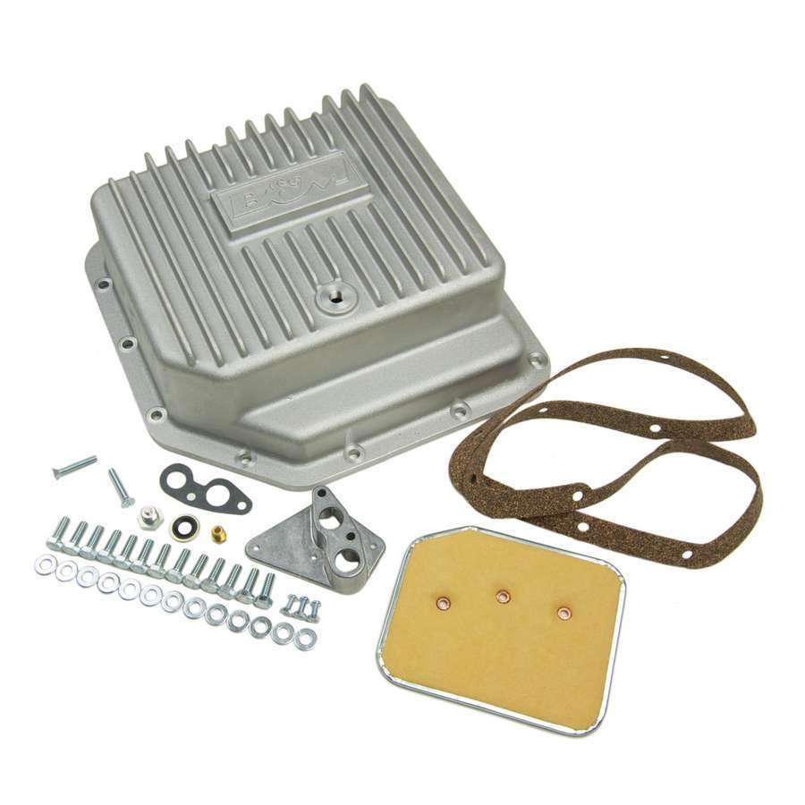 B&M Transmission Cast Deep Pan, Brushed Finish GM TH-350 and TH-250 Automatic Transmissions