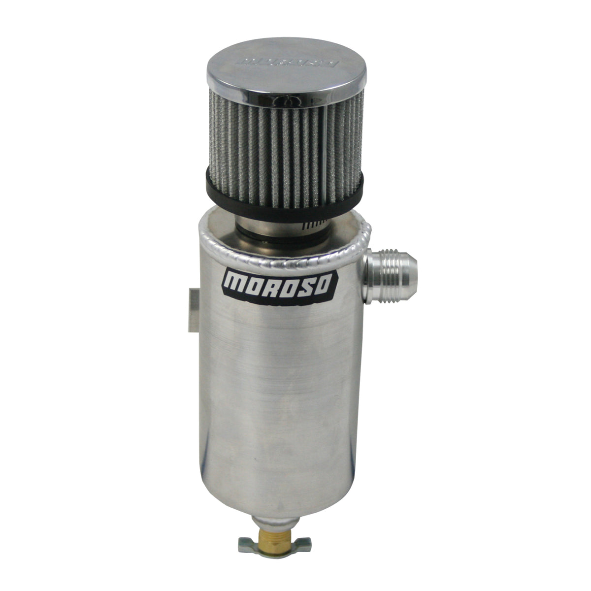 Moroso Aluminum Breather Tank w/ -12 AN Fitting