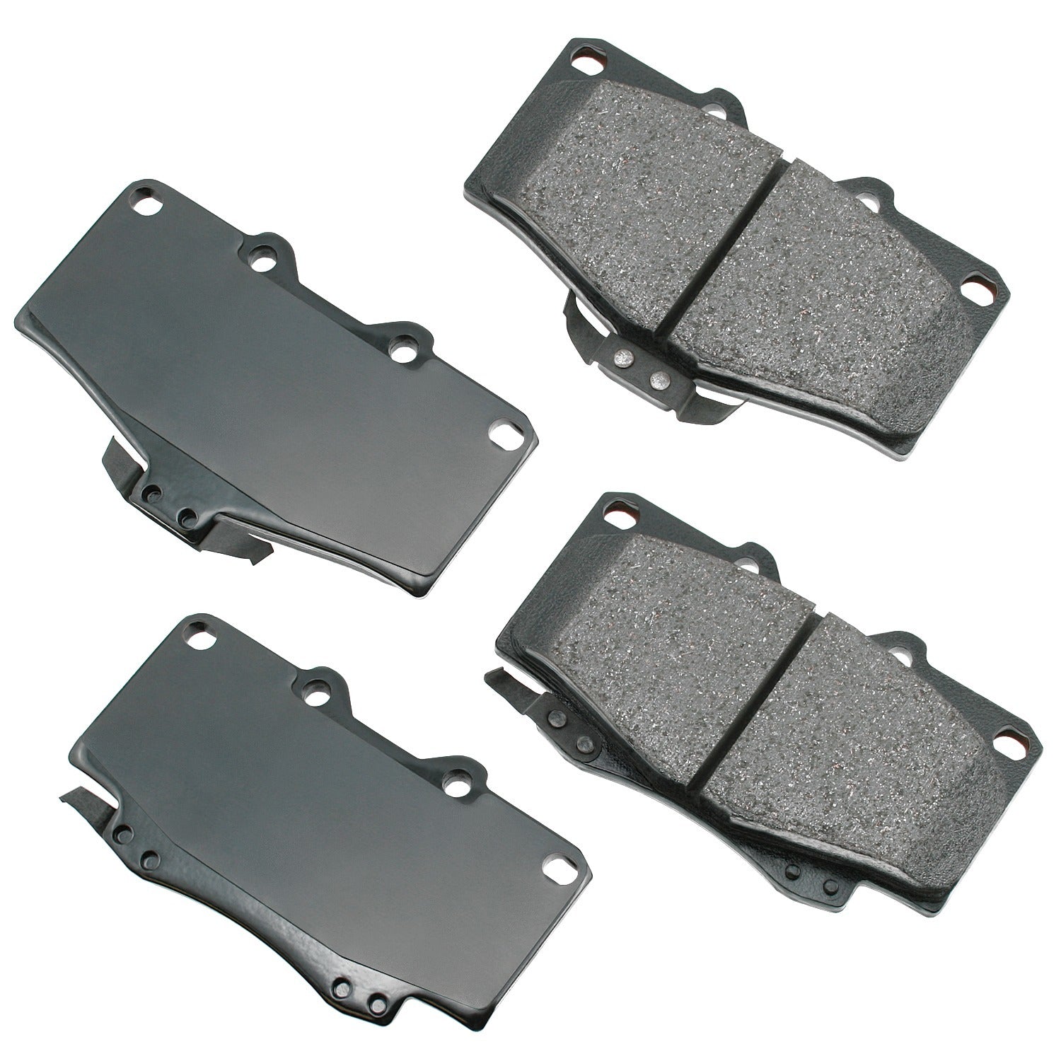 Akebono Brakes ProACT Front Brake Pads - Toyota Midsize SUV 1990-2001/Tacoma 1998-2004 (Set of 4)