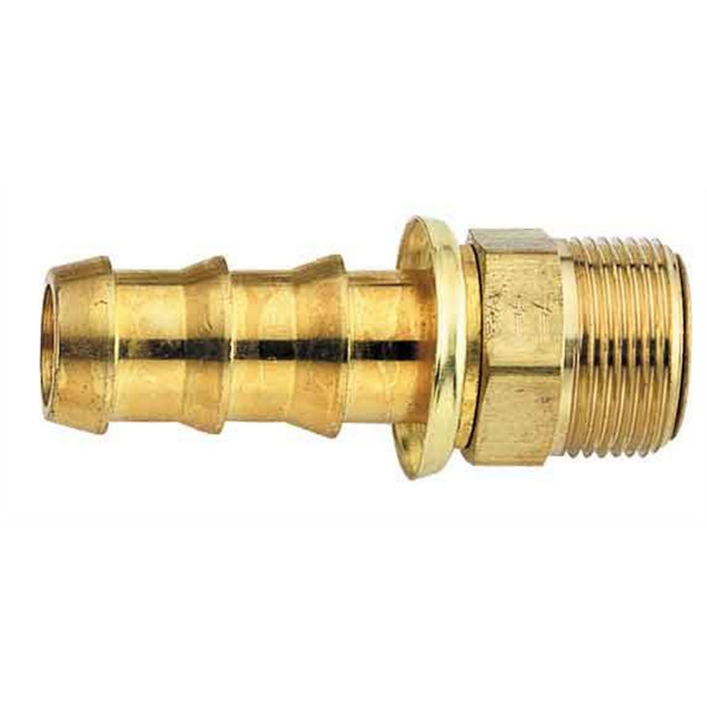 Aeroquip Brass -06 AN Straight Inverted AN SOCKETLESS™ Hose End