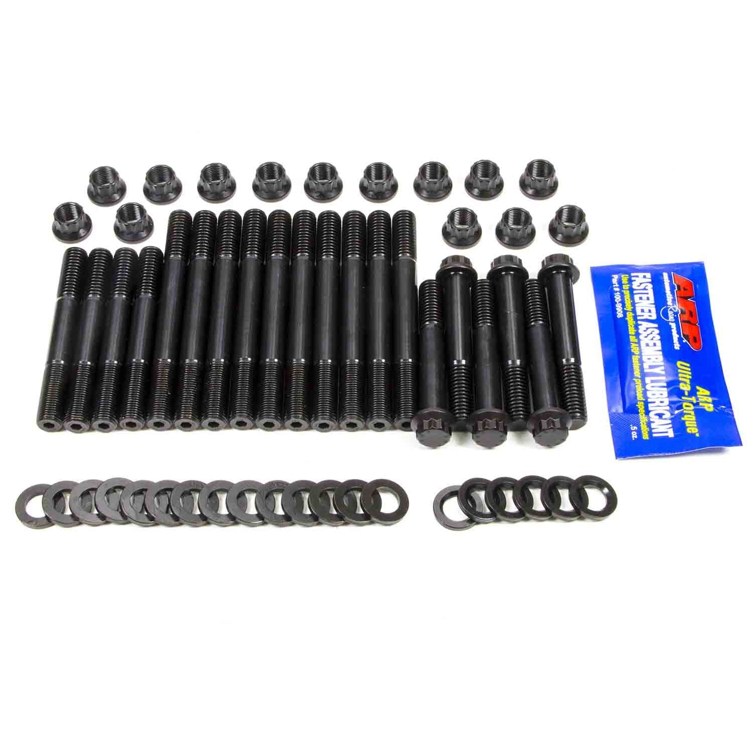 ARP Main Stud Kit - 12 Point Nuts - 4-Bolt Mains - Chromoly - Black Oxide - Merlin II / III Blocks - Big Block Chevy