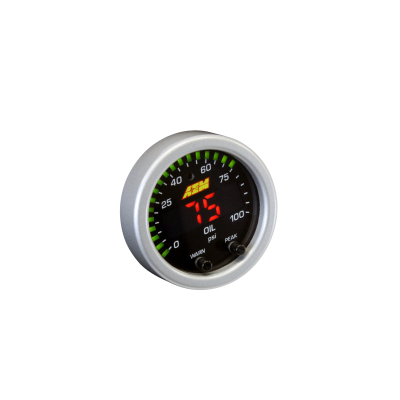 AEM X-Series Pressure Gauge 0-100 psi Electric Digital - 2-1/16" Diameter