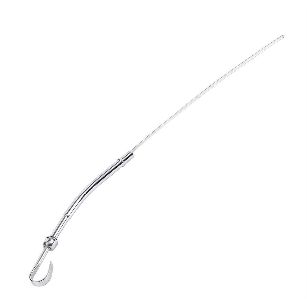 Mr. Gasket Engine Oil Dipstick - Driver Side - Solid Tube - Block Mount - Chrome - Small Block Chevy