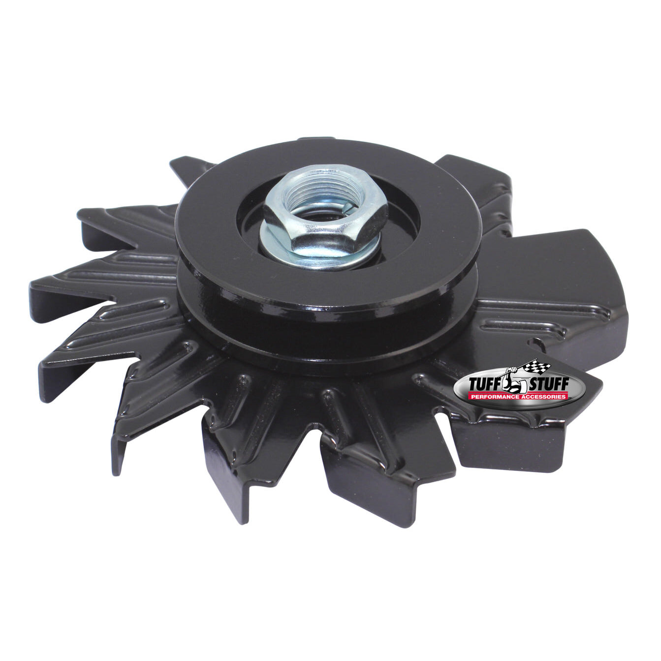 Racing Power R9446 Alternator Pulley And Fan Kit - V-Belt, 1 Groove, 2.625" Diameter, 5/8" Shaft, Chrome Steel - For GM/Ford Alternators