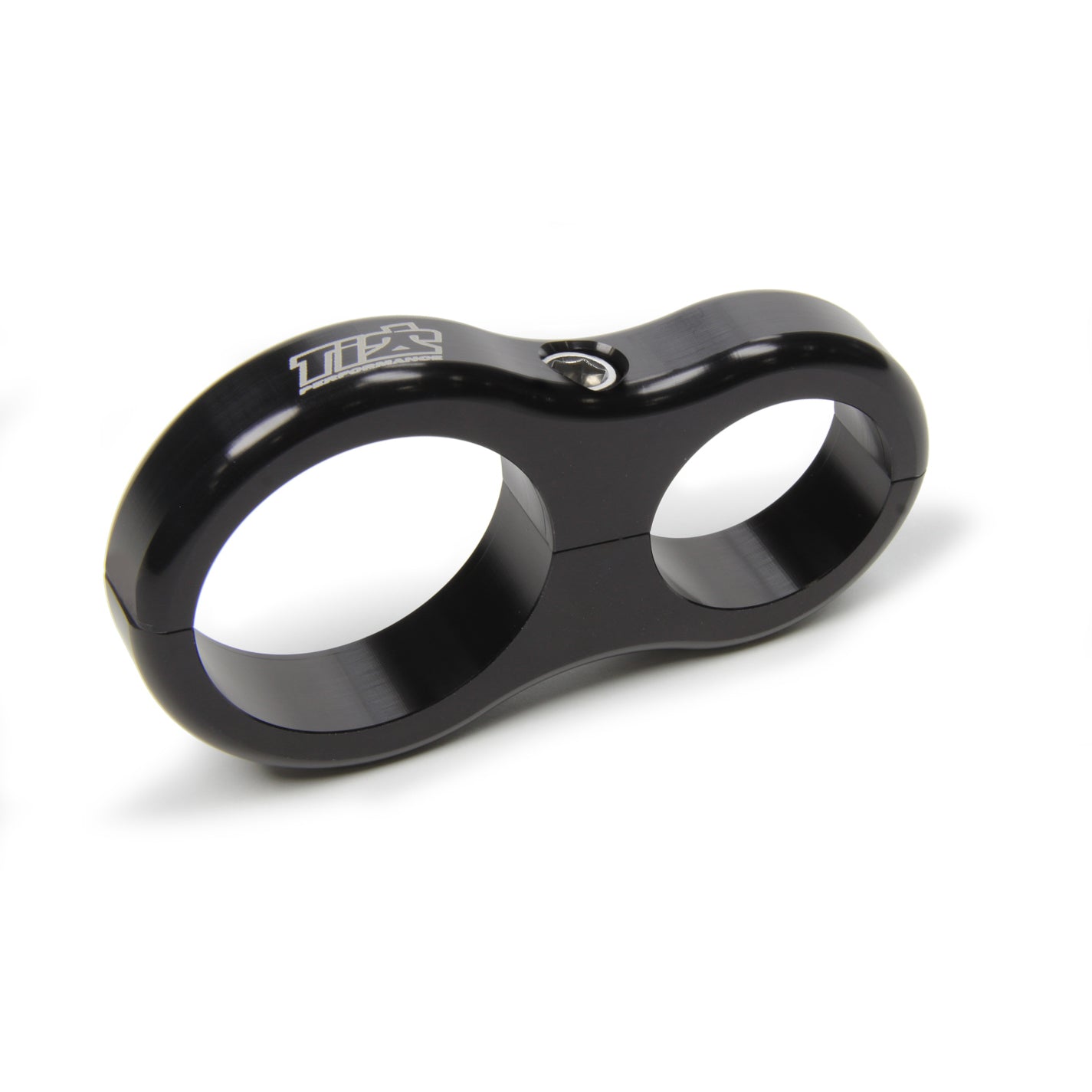 Ti22 Fuel Filter Bracket - Clamp-On - 1-1/4" OD Tubes - 2" Diameter - Aluminum - Black Anodized