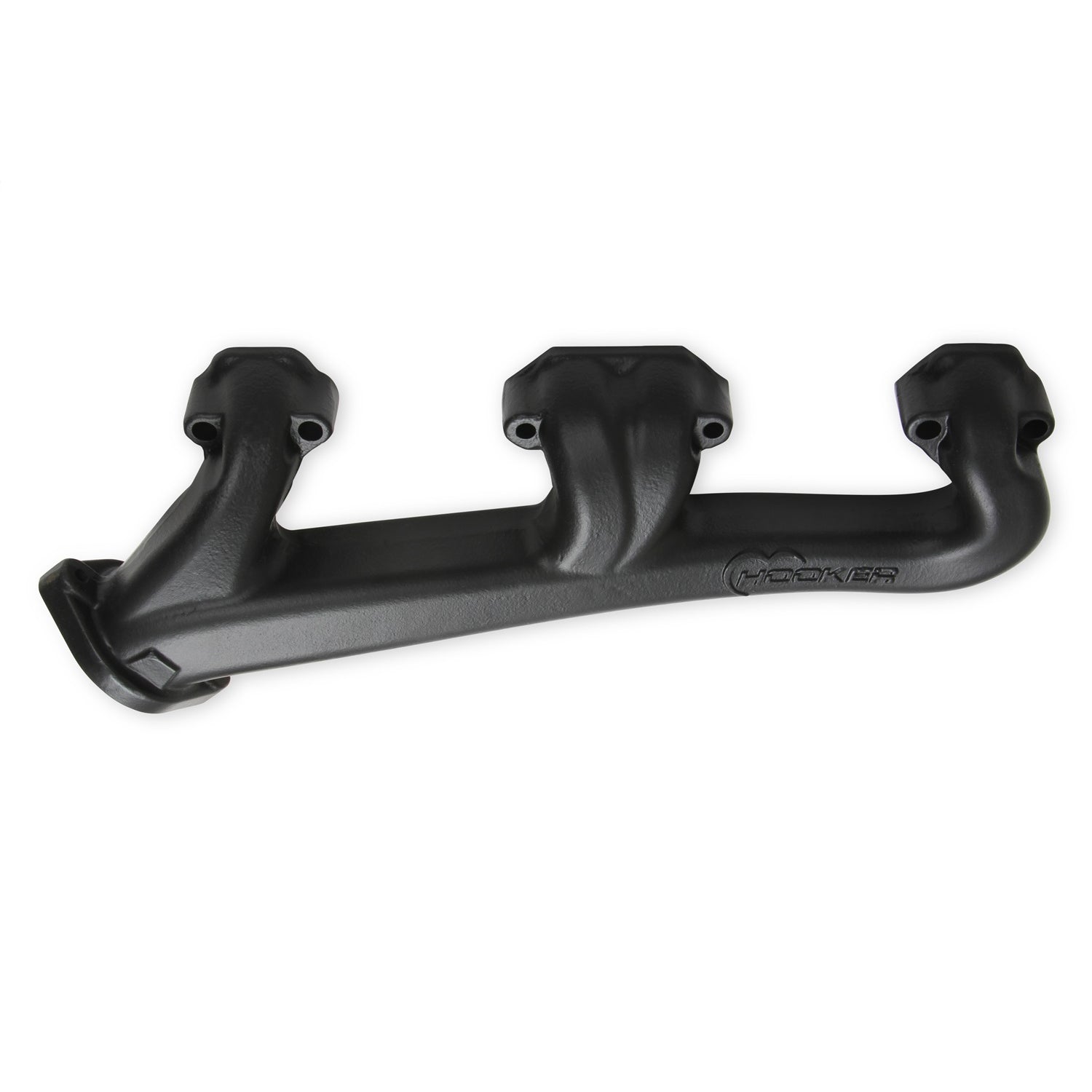 Hooker Exhaust Manifold - 2-1/2 in Outlet - Raised D Port - Black Ceramic - Small Block Chevy (Pair)