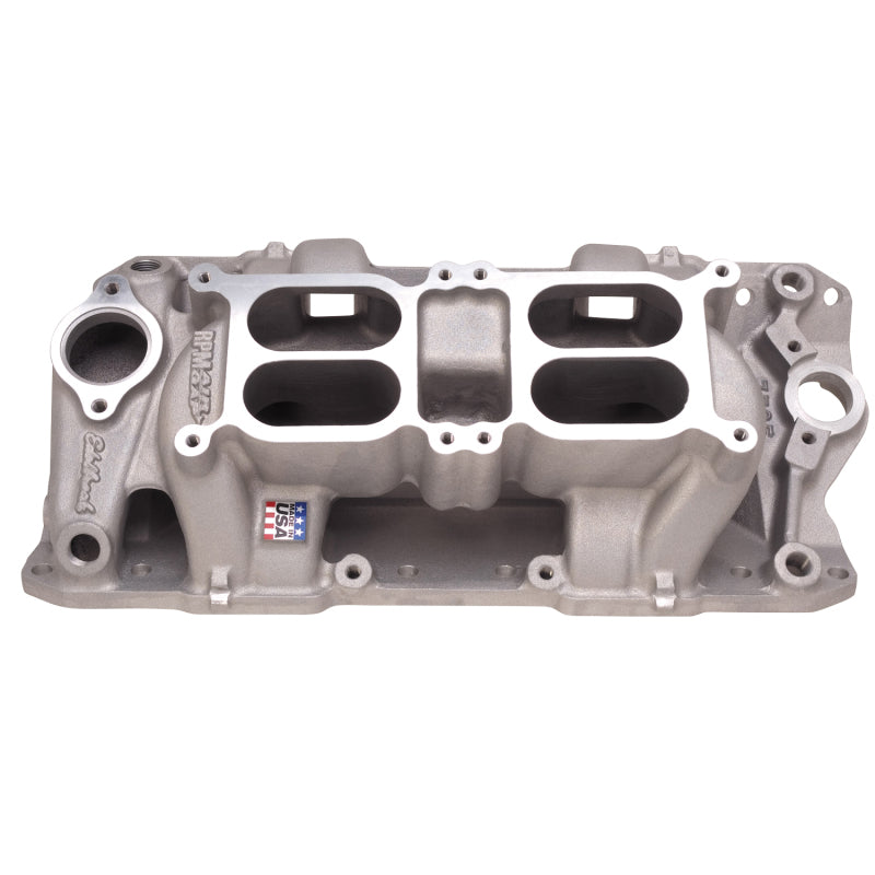 Edelbrock RPM Air Gap Square Bore Dual Quad Intake Manifold - Small Block Chevy