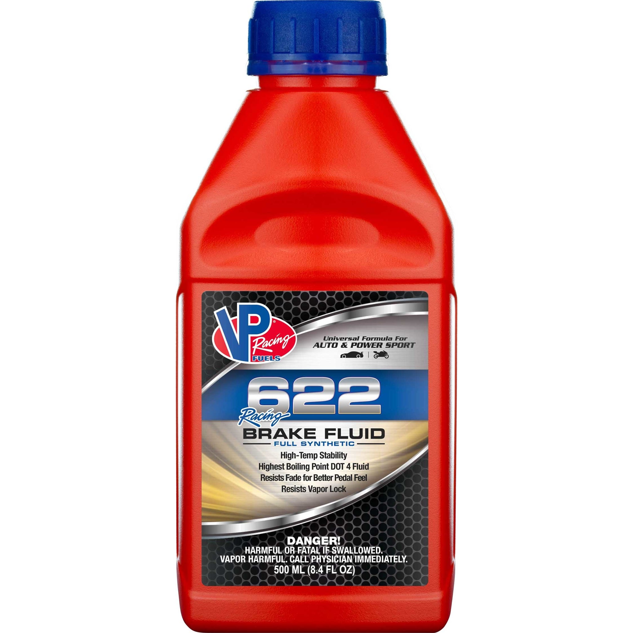 VP Racing 622 Racing Brake Fluid - DOT 4 - Synthetic - 8.40 oz Bottle