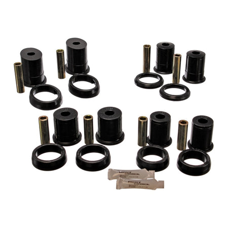 Energy Suspension Rear Control Arm Bushing Set - Black - Fits 1994-98 Ford Mustang, Mercury Capri