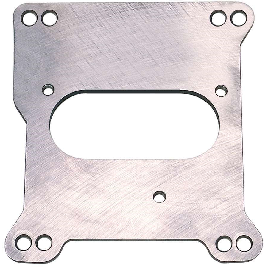 Trans-Dapt Performance 1/4" Thick Throttle Body Adapter Gasket/Hardware Steel TBI Center Mount to Square Bore Intake