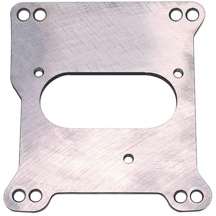 Trans-Dapt Performance 1/4" Thick Throttle Body Adapter Gasket/Hardware Steel TBI Center Mount to Square Bore Intake - Small Block Chevy