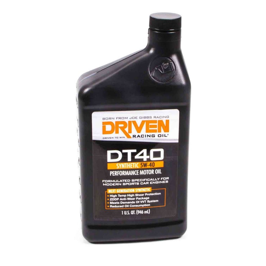 Driven DT40 5W-40 Synthetic Street Performance Oil - 1 Quart Bottle