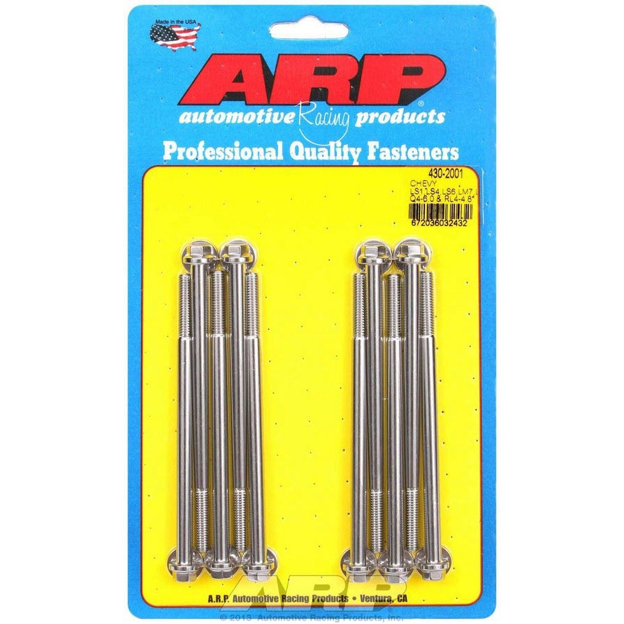 ARP Intake Manifold Bolt Kit - Hex Head - Polished - GM LS-Series 430-2001
