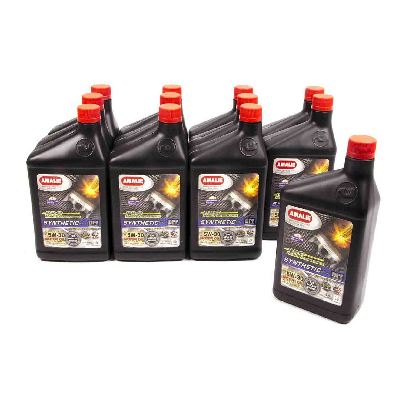 Amalie Pro High Performance Synthetic Blend Motor Oil - 5W-30 - 1 Qt. Bottle (Case of 12)