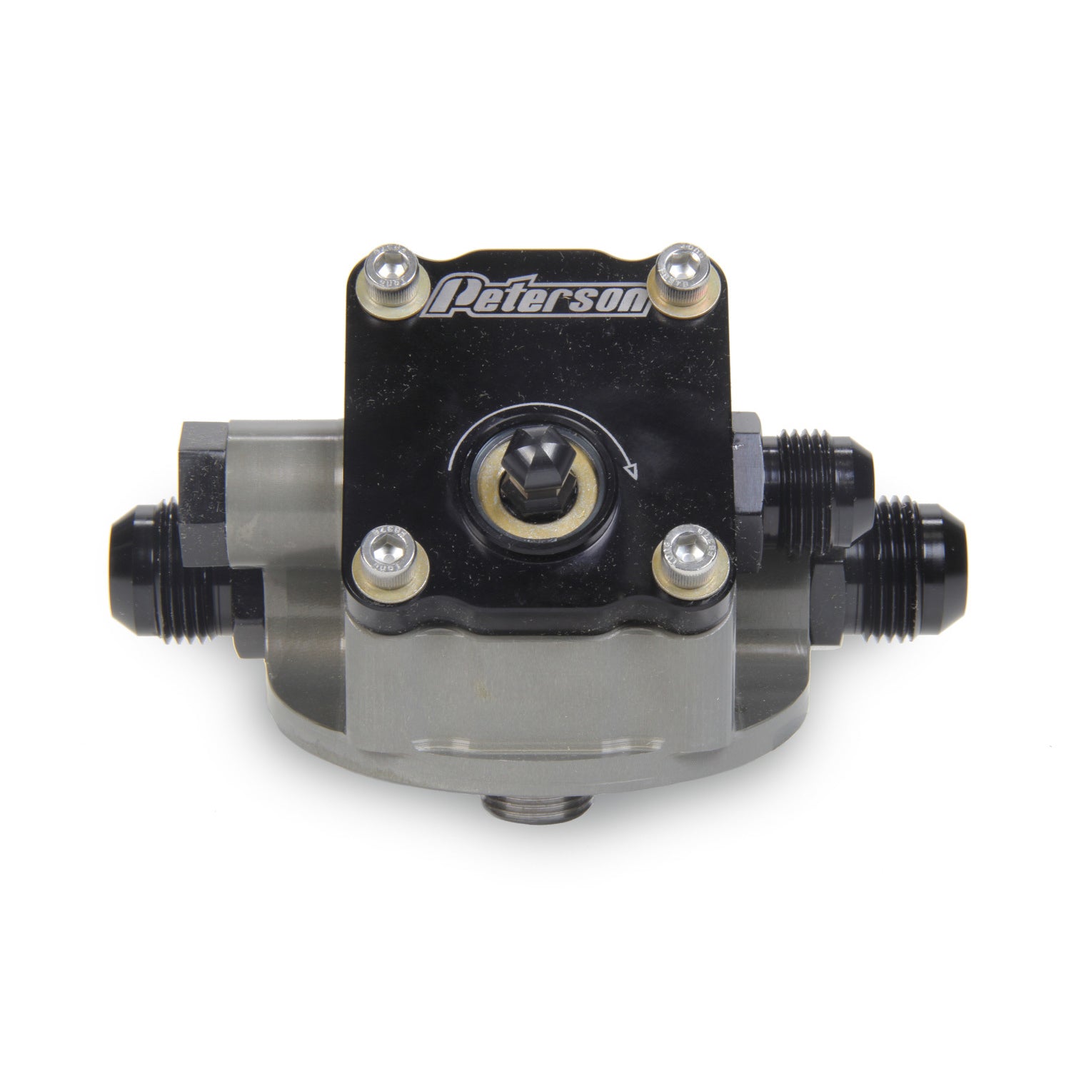 Peterson Remote Filter Mount w/ Primer Pump - Small Filter - 12 AN -Chevy Post - Right to Left