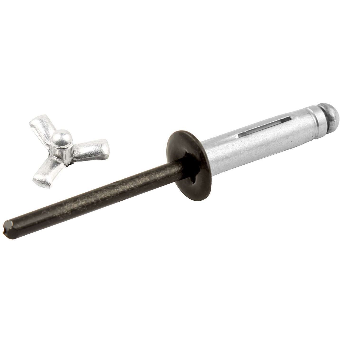Allstar Performance 3/16" Small Head Tri-Fold Rivets - Black - Aluminum Mandrel - (250 Pack)