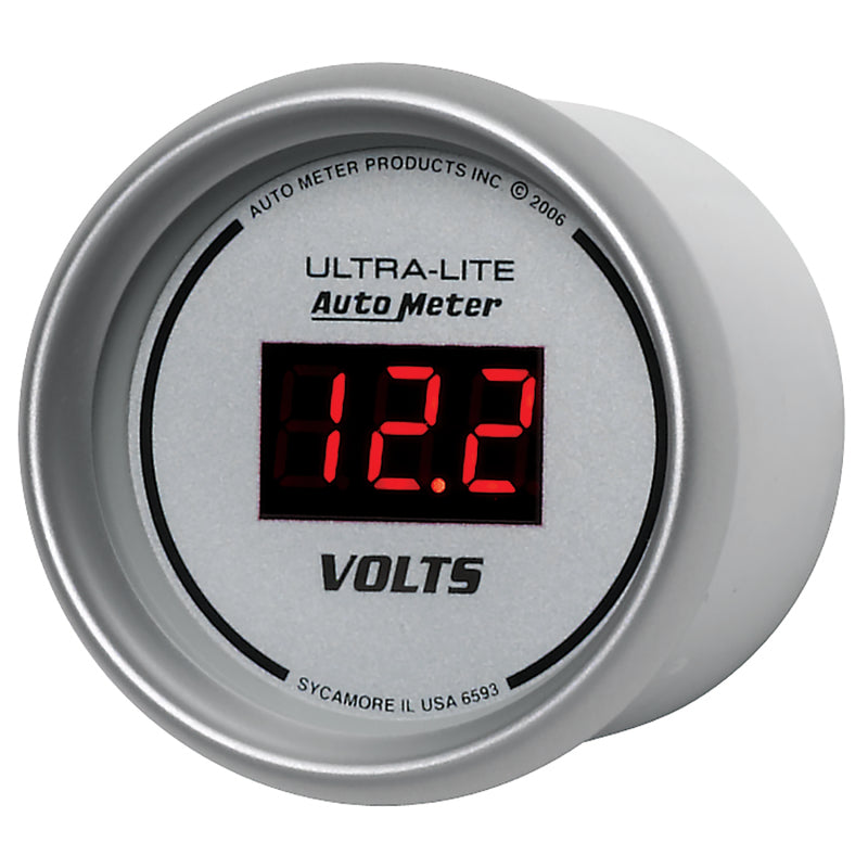 Auto Meter Ultra-Lite Digital Voltmeter Gauge - 2-1/16"