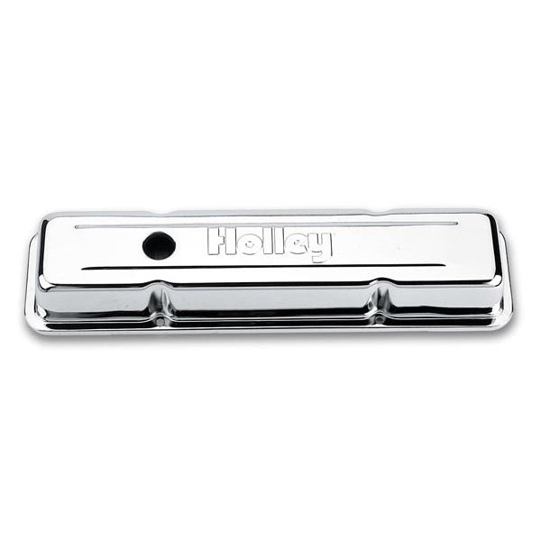 Holley Chrome Valve Cover - 4-Bolt