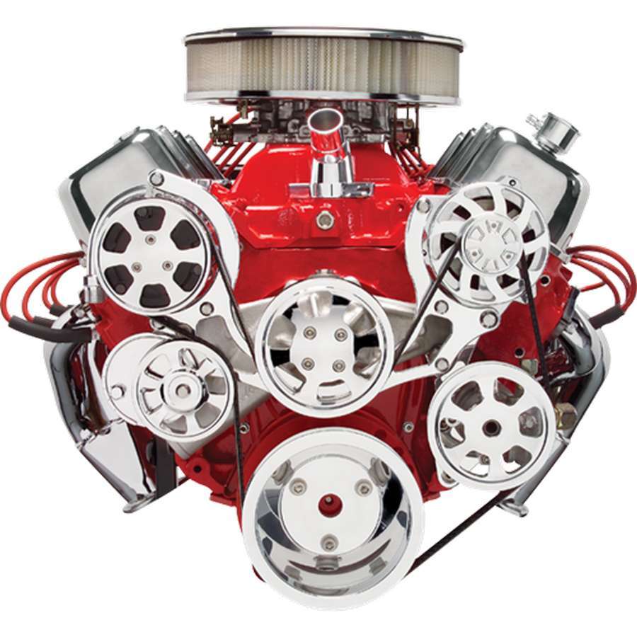Billet Specialties Tru Trac Serpentine System - BB Chevy w/ A/C