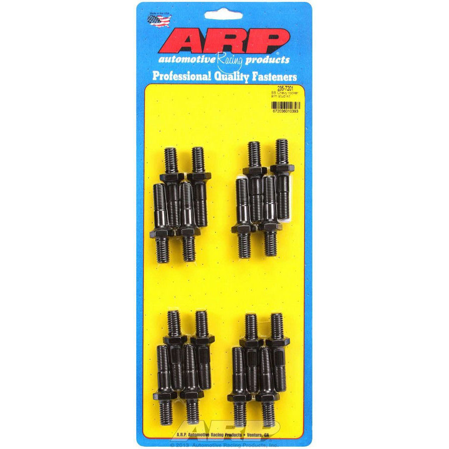 ARP Pro Series Rocker Arm Stud - 7/16-14 in Base Thread - 7/16-20 in Top Thread - 1.750 in Effective Stud Length - Chromoly - Universal - Set of 16
