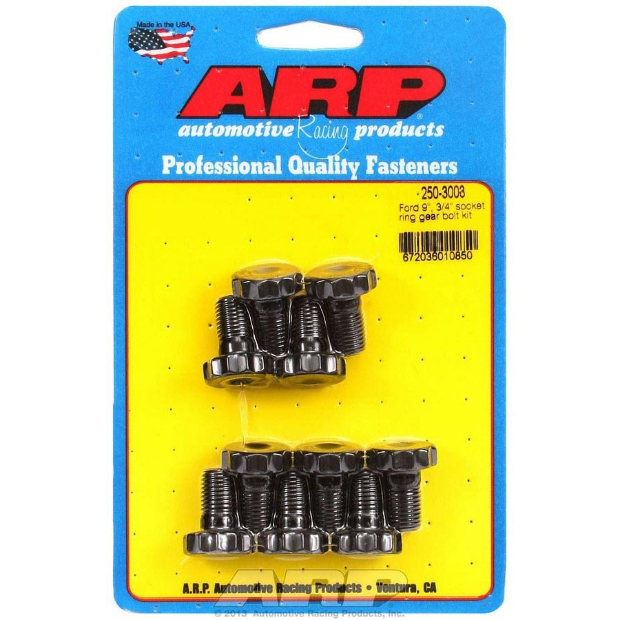 ARP Ring Gear Bolt Kit - Ford 8.8" and 9" - Uses 3/4" Socket - 7/16"-20 - .750" Under Head Length