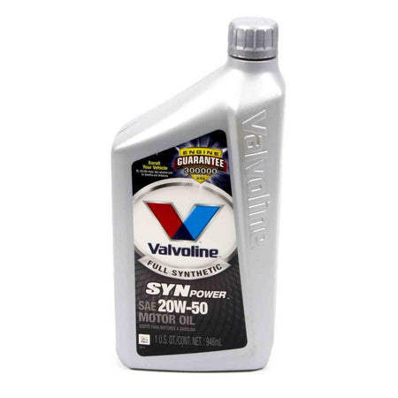 Valvoline SynPower Full Synthetic Motor Oil - SAE 20W-50 - 1 Quart Bottle - #Val945