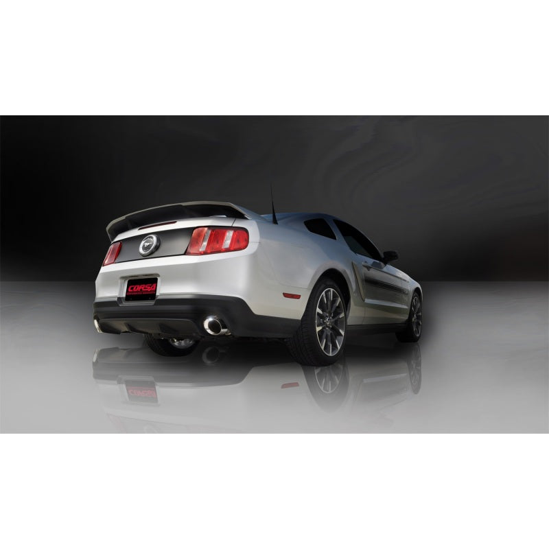 Corsa Xtreme Axle-Back Exhaust System - 3 in Diameter - 4 in Tips - Ford Coyote - Ford Mustang 2011-14