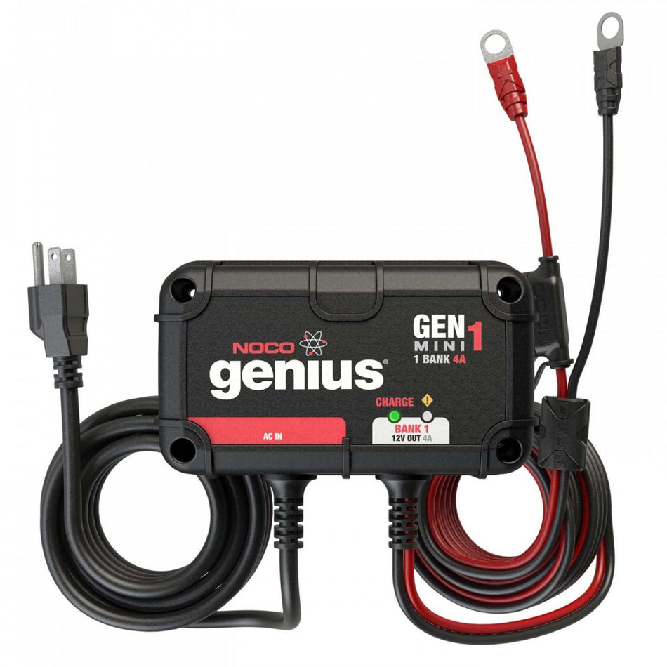 NOCO Genius 12V Battery Charger - 5 amp - 1-Bank - Quick Connect Harness