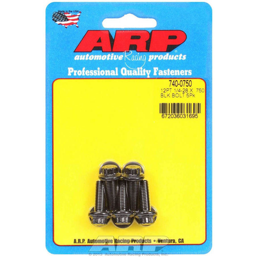 ARP Bolt Kit - 12 Point (5) 1/4-28 x .750