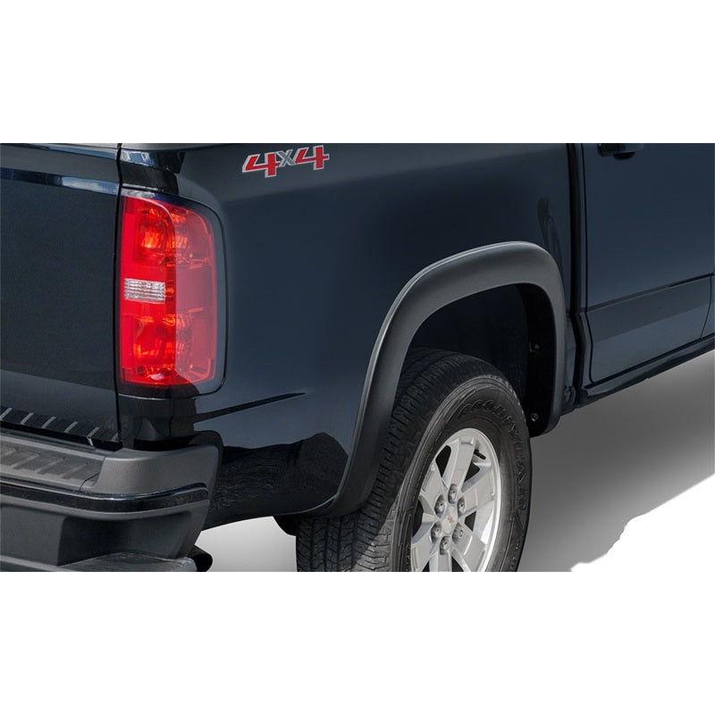 Bushwacker Fender Flare - Front/Rear - 1/2 in Wide - Black - GM Midsize Truck 2015-19