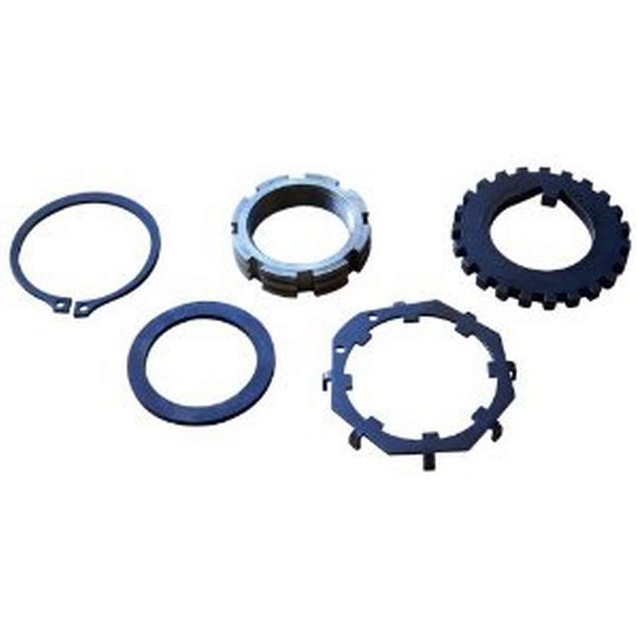 Stage 8 Locking Fasteners X-Lock Nut Keyed Washer/Locking Clip Included Steel Natural - Dana 44 Spindle