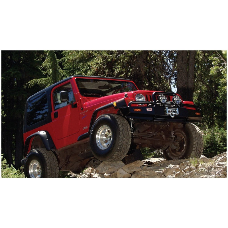 Bushwacker Pocket Style Front / Rear Fender Flare - 6 in Wide - Black - Jeep Wrangler TJ 1997-2006