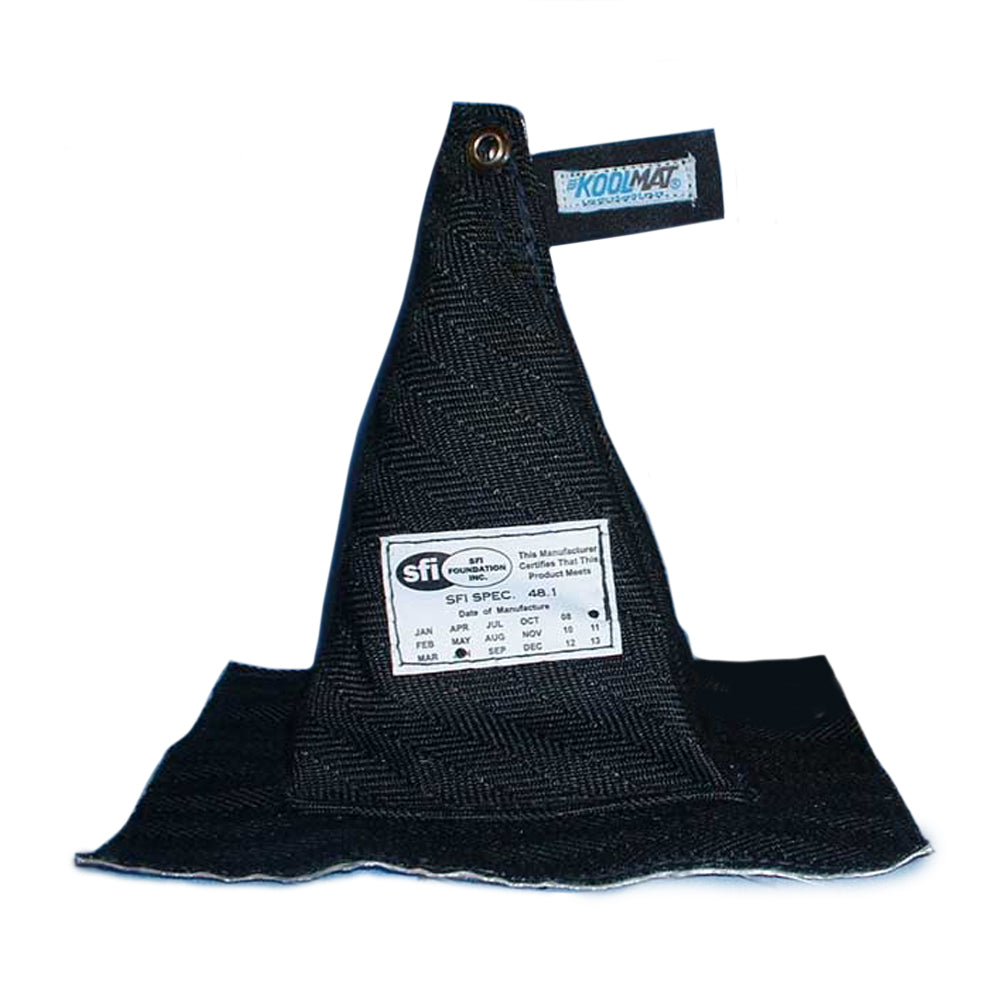 Koolmat Shifter Boot Cover - SFI 48.1 - 8.50 x 7.50 in Base - Nomex - Black