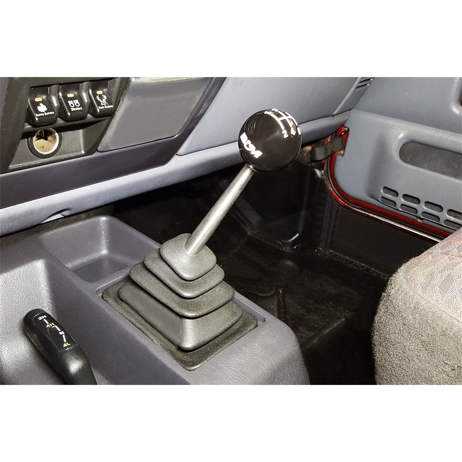 B&M Precision Manual Shifter - Console Mount - Forward/Reverse Pattern - Jeep Wrangler 1987-2002