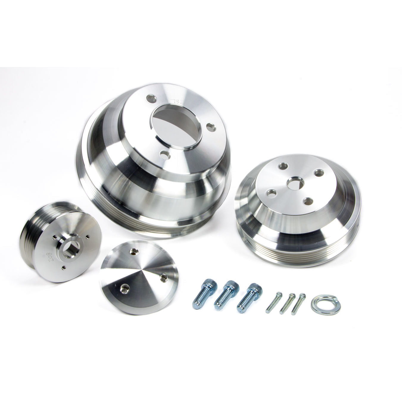 March Performance BB Chevy Long Water Pump Serpentine Conversion Pulley Kit