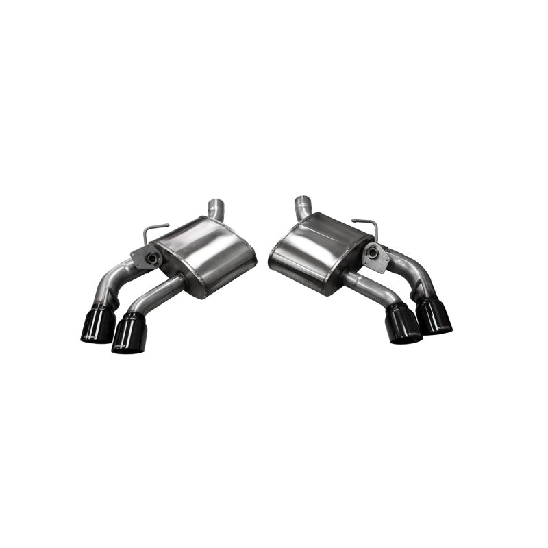 Corsa Variable Sound Level Exhaust System - Axle-Back - 2-3/4" Diameter - Dual Rear Exit - Dual 4" Black Tips - Stainless