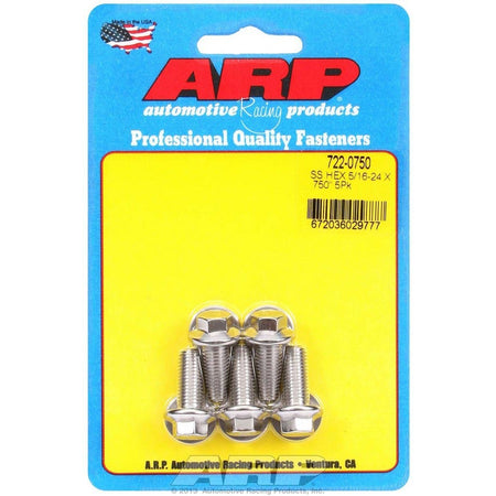 ARP Stainless Steel Bolt Kit - 6 Point (5) 5/16-24 x .750